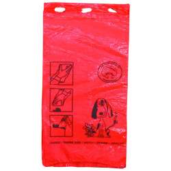 sac déjection canine rouge