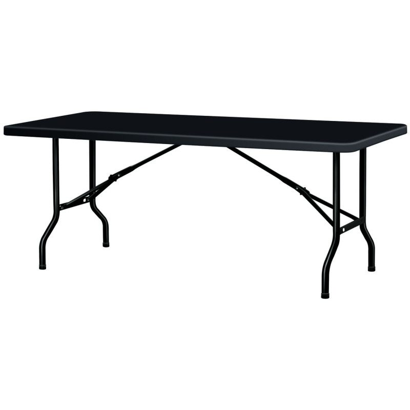 offre 5 tables polyéthylène noires