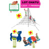 LOT AIRE DE JEUX CHATU + 1 PANNEAU AIRE DE JEUX