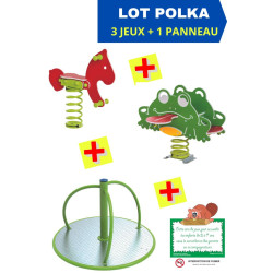 LOT JEUX EXTERIEURS POLKA