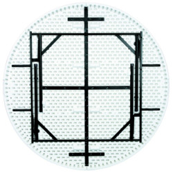 Offre 5 tables polyéthylène rondes Ø 154 cm