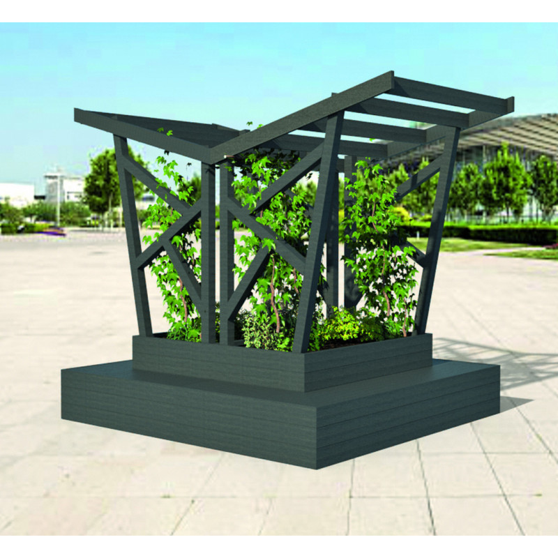Jardinière + pergola vendues ensemble