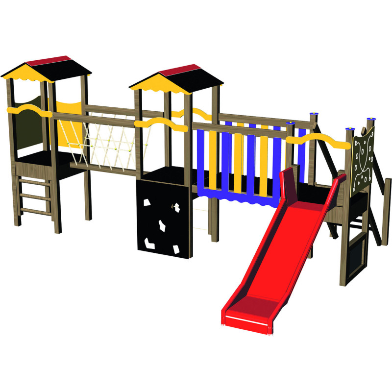 structure multijeux bois Gargouille 2 à 6 ans
