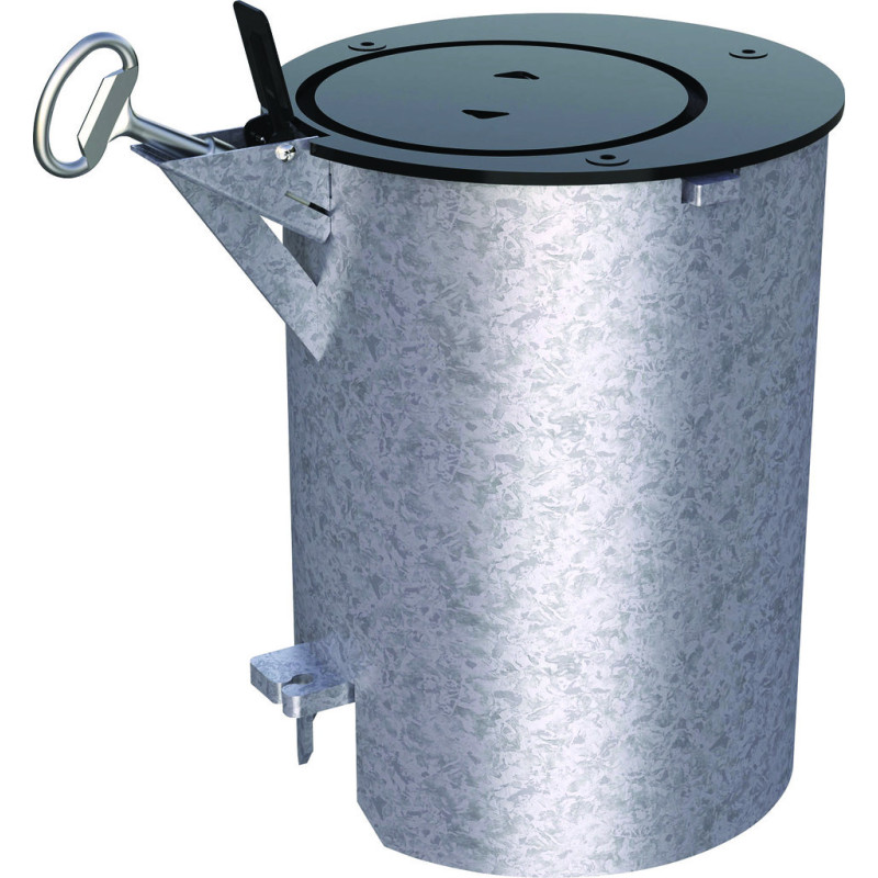fourreau verrouillable pour borne Inox