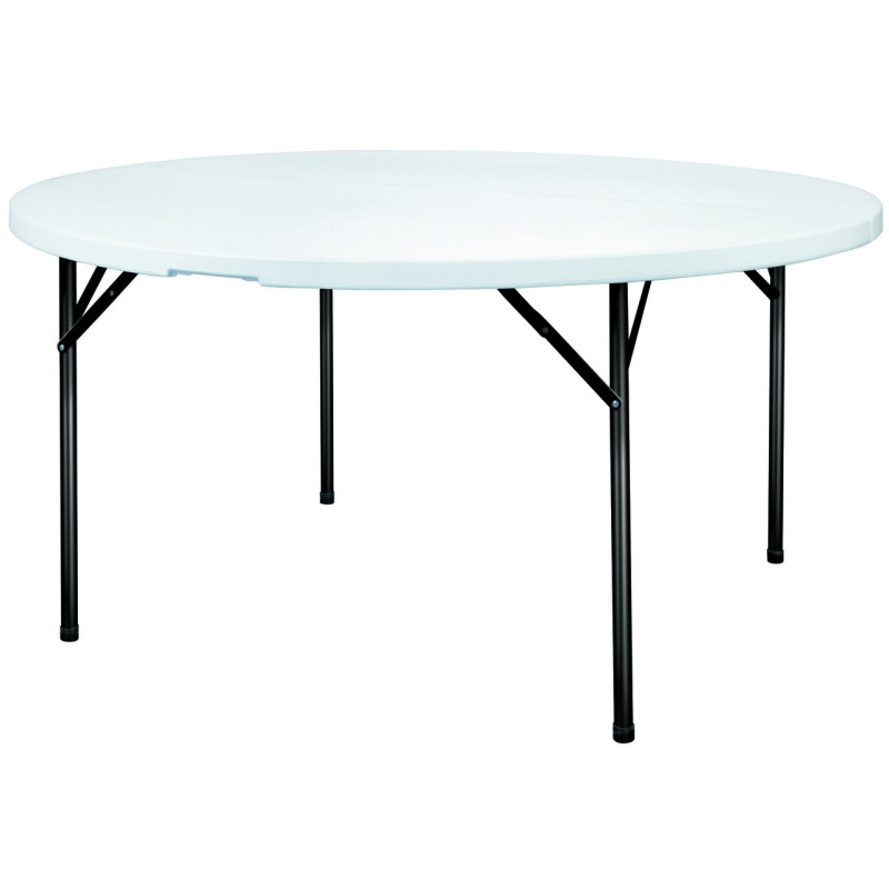 table polyéthylène pliante ronde