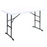 table polyéthylène réglable en hauteur