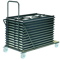 chariot pour tables pliantes