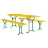 table et banc de réception pliants
