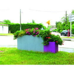 bac à fleurs béton Vichy