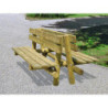 banc urbain en bois Isérois