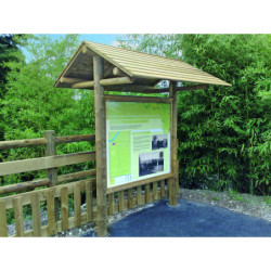 panneau d'information Bois