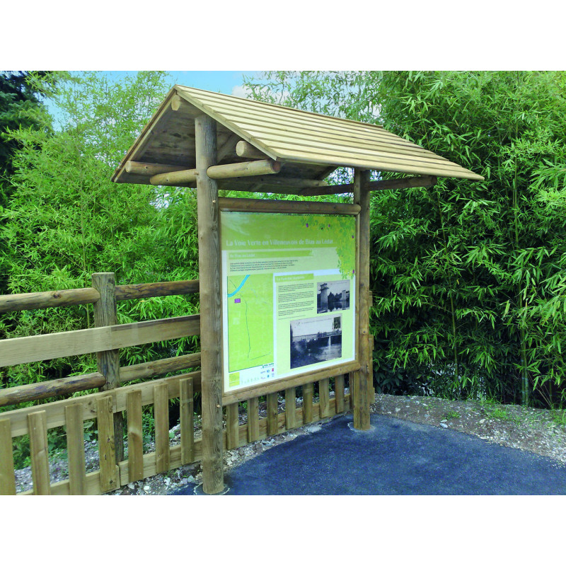 panneau d'information Bois