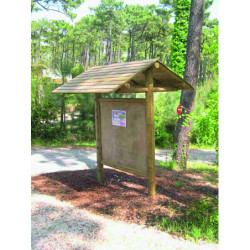 panneau d'information Bois