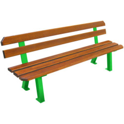 banc de ville bois acier...