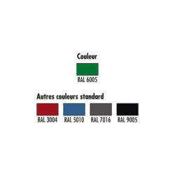 corbeille murale acier Demi-ronde