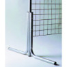 Pied pour grille d'exposition (1 coude)