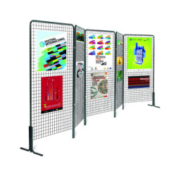 Pied pour grille d'exposition (1 coude)