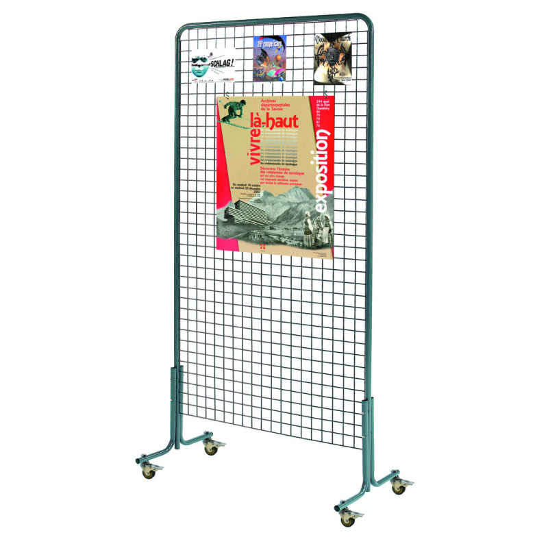 Kit roulette pour grille d'exposition