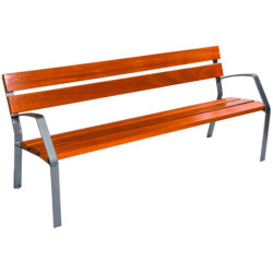 banc urbain Modo bois exotique