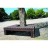 banc entourage d'arbre recyclé Émergence