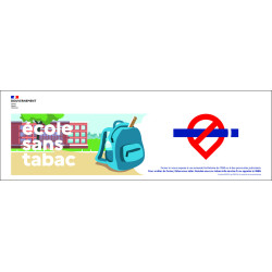 Bâche PVC "espace sans tabac"