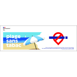 Bâche PVC "espace sans tabac"