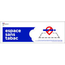 Bâche PVC "espace sans tabac"
