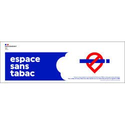 Bâche PVC "espace sans tabac"