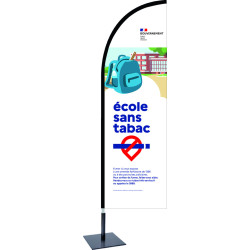 Voile plume "espace sans tabac"