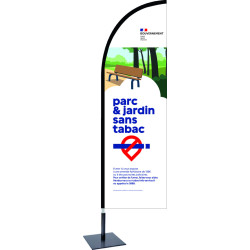 Voile plume "espace sans tabac"