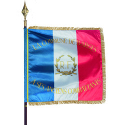 drapeau imprimé en satin