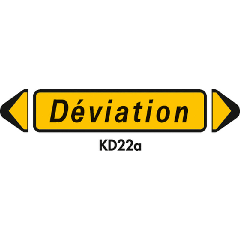 panneau de chantier Type KD22 - Déviation