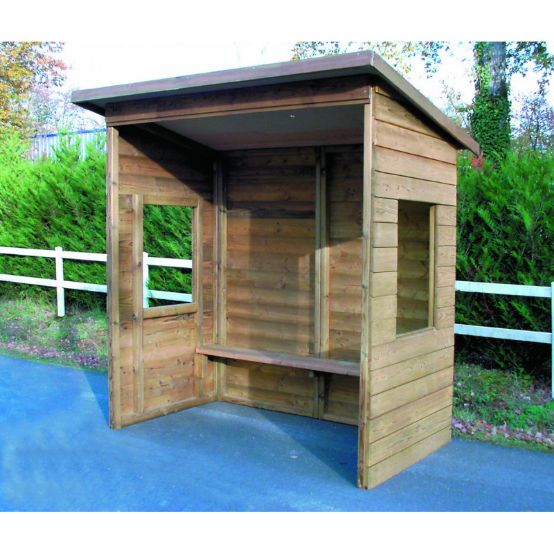 abri bus en bois Forestier L. 200 ou 300 cm
