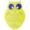 Panneau sur poteau - figurine Hibou