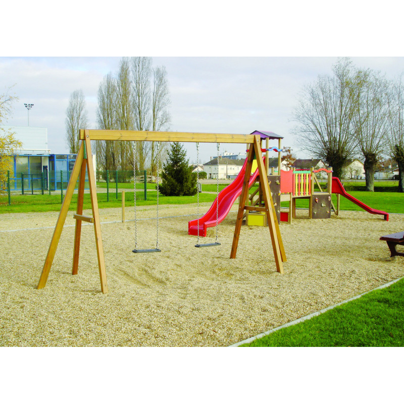 portique balançoire 2 mètres 1 à 8 ans