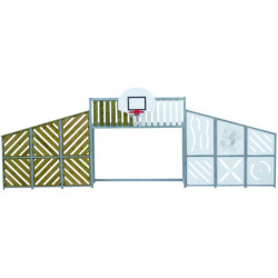 Version acier galva/bois et compact