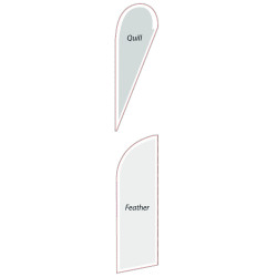 Voile plume personnalisée Manuflag