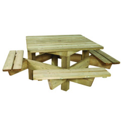 table pique nique carrée...