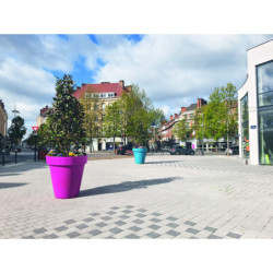 pot grande taille Déco rond en polyéthylène