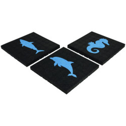 dalles amortissantes avec motifs