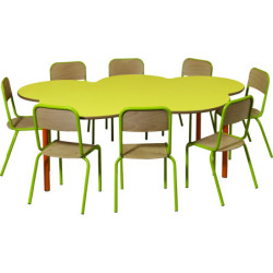 table maternelle Fleur