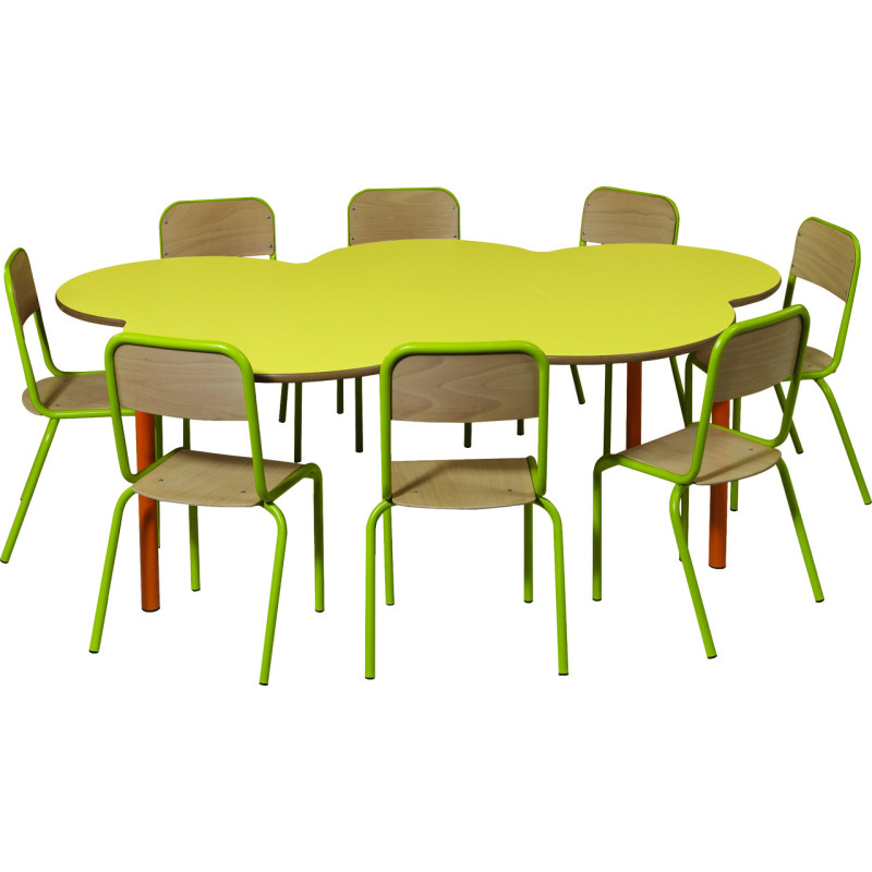 table maternelle Fleur