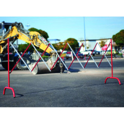 barrière de travaux extensible