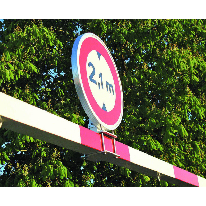 support panneau pour portique parking