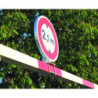 support panneau pour portique parking