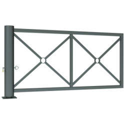 barrière pivotante acier Déco