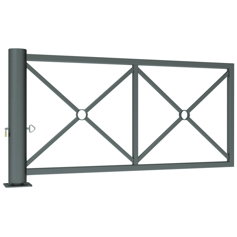 barrière pivotante acier Déco