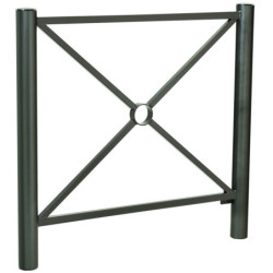 Simple croix, pommeau Inox brossé