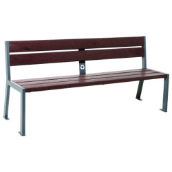 banc extérieur recyclé Silaos