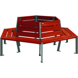 banc entourage d'arbre Silaos